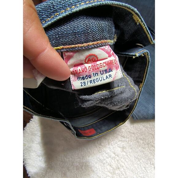 Adriano Goldschmied Womens The Legend Denim Jeans Flared Leg Blue Wash 28R - Picture 7 of 8